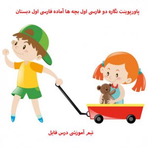 پاورپوینت نگاره 2 بچه ها آماده فارسی اول ابتدایی(همراه با صدا)